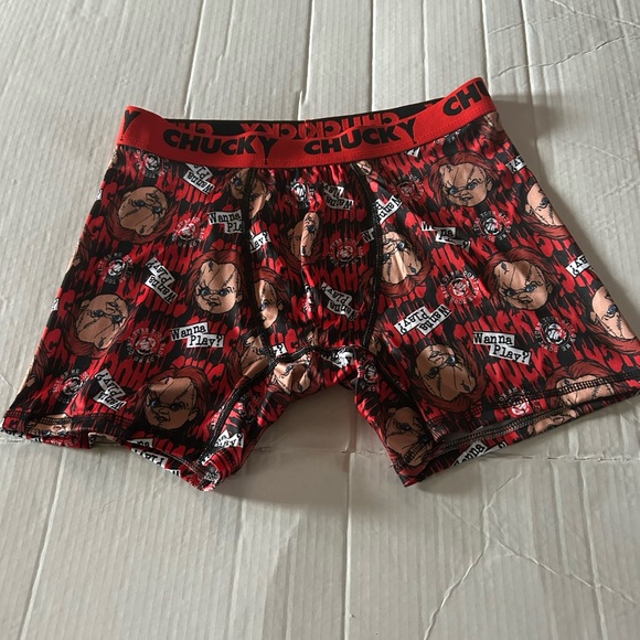 Handcrafts Other - Chucky Themed Men’ s Boxer briefs Red and Black MED